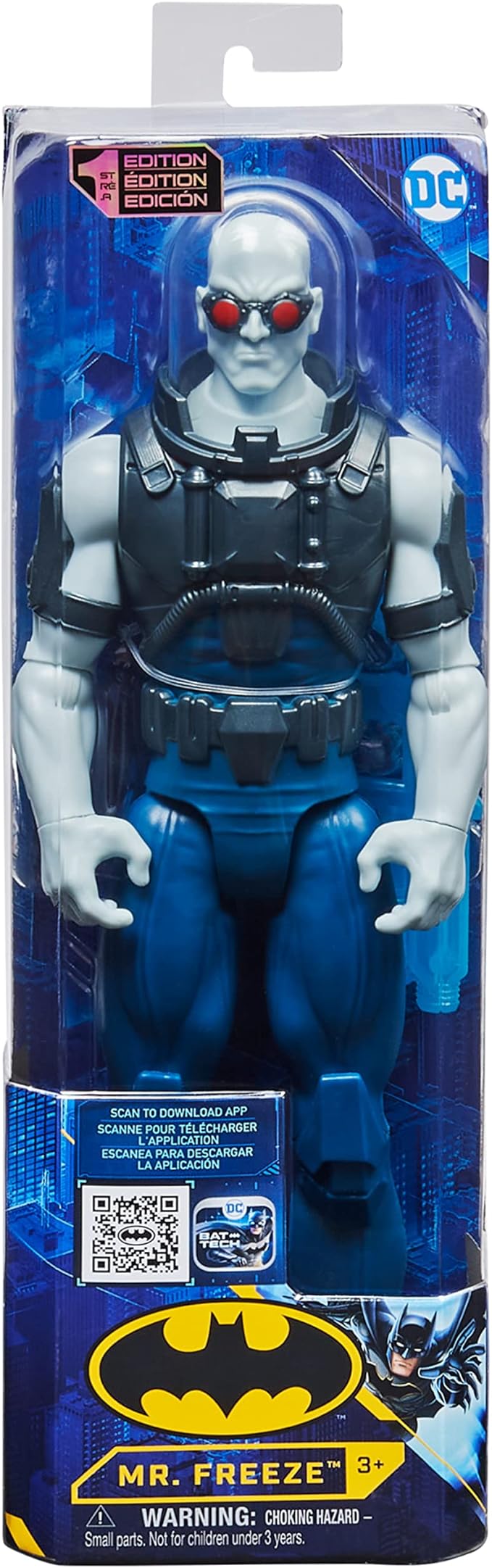 Batman 12-Inch Mr. Freeze Action Figure with Blaster Accessory, Kids Toys for Boys Aged 3 and up - Figurio