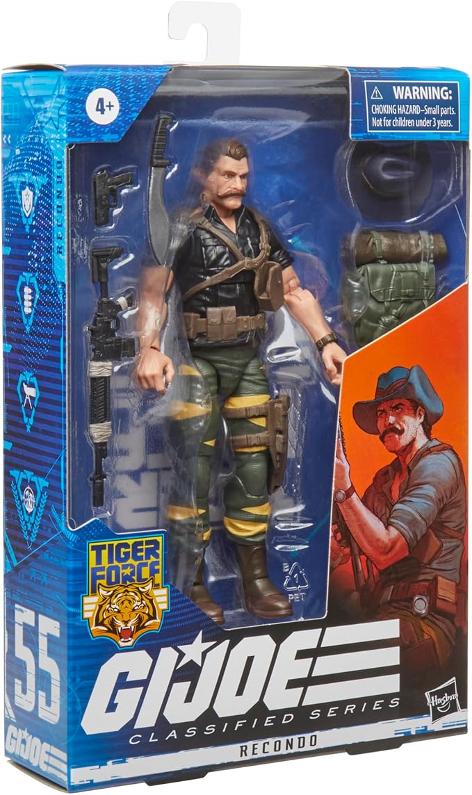 G.I. Joe Classified Series Figure, 6" Figure with Accessories - Tiger Force Recondo - F4757 - Hasbro - Figurio