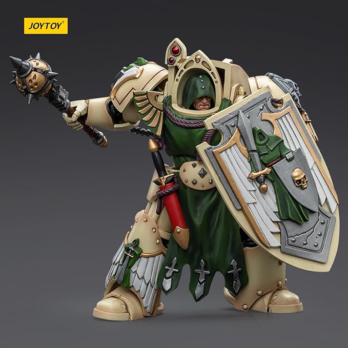 JOYTOY JT9206 40K 1/18 Action Figure Toy, Dark Angels Deathwing Knight with Mace of Absolution 1, 4-inch Gift for Action Figure Lovers & Collectors above - Figurio