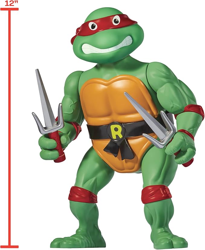 Teenage Mutant Ninja Turtles: 12” Original Classic Raphael Giant Figure by Playmates Toys - Figurio