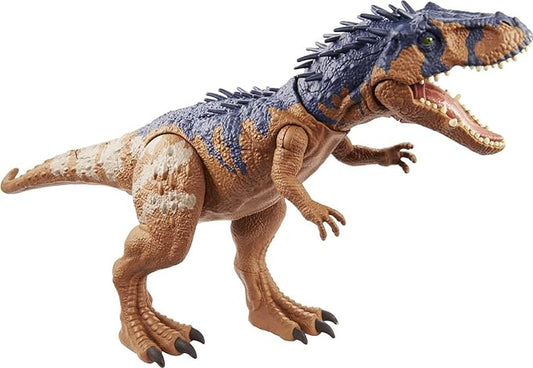 Mattel Jurassic World Massive Biters Siats Meekerorum Larger-Species Dinosaur Action Figure, Tail-Activated Strike & Chomp Action - Figurio