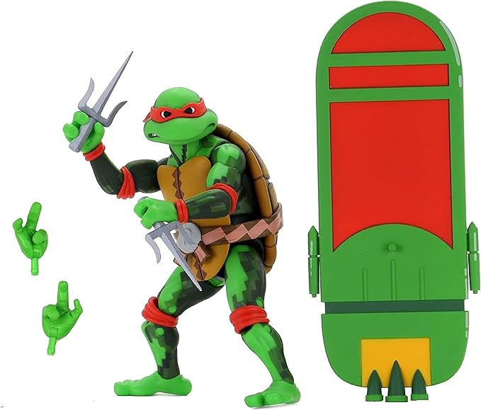 NECA Teenage Mutant Ninja Turtles: Turtles in Time - 7" Scale Action Figure - Raphael - Figurio