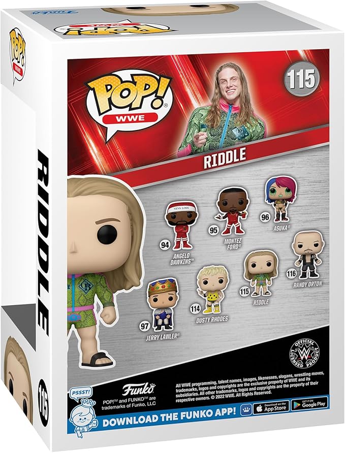 Funko Pop! WWE: Matt Riddle (Pack of 4) - Figurio