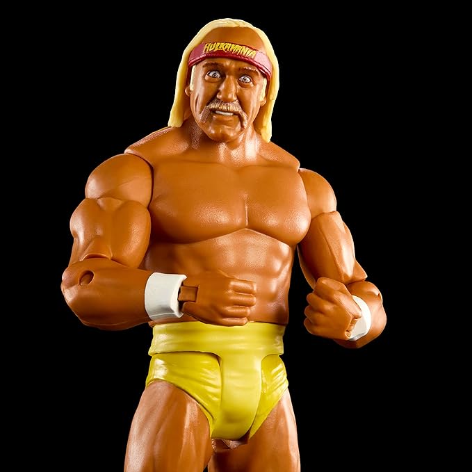 Mattel WWE Hulk Hogan Basic Action Figure, 10 Points of Articulation & Life-like Detail, 6-inch Collectible - Figurio