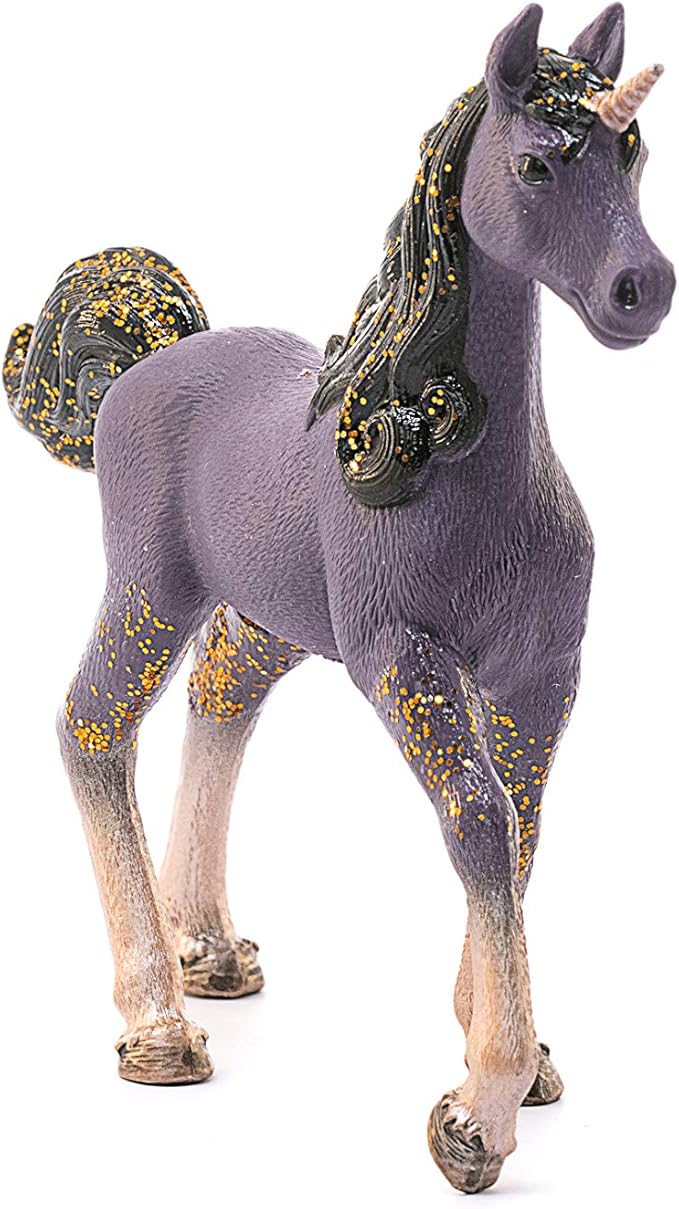 Schleich bayala, Unicorn Toys for Girls and Boys, Shooting Star Unicorn Foal Toy Figurine, Purple, Ages 5+ - Figurio