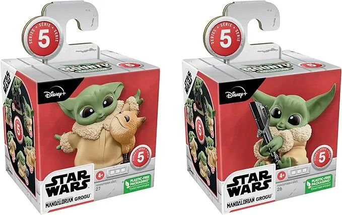 STAR WARS The Bounty Collection Series 5, 2-Pack Grogu Figures, 2.25-Inch-Scale Loth-Cat Cuddles, Darksaber Discovery, Kids Ages 4 and Up - Figurio