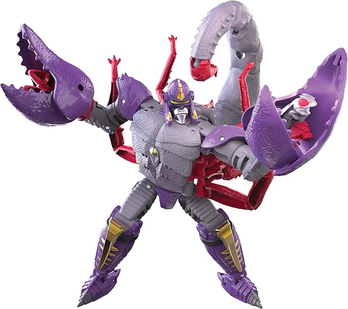 Transformers Toys Generations War for Cybertron: Kingdom Deluxe WFC-K23 Predacon Scorponok Action Figure - Kids Ages 8 and Up, 5.5-inch - Figurio