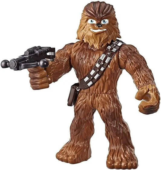 STAR WARS Galactic Heroes Mega Mighties Chewbacca 10-Inch Action Figure with Bowcaster Accessory, Toys for Kids Ages 3 and Up - Figurio