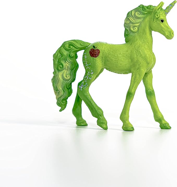 Schleich bayala, Unicorn Toys, Unicorn Gifts for Girls and Boys 5-12 years old, Apple Unicorn Foal - Figurio