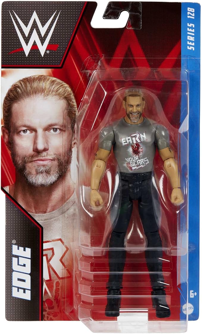 Mattel WWE Basic Action Figure, Edge, Posable 6-inch Collectible for Ages 6 Years Old & Up - Figurio