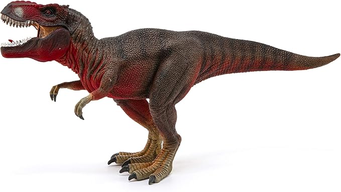 Schleich Dinosaurs Tyrannosaurus Rex - King of the Dinosaurs Tyrannosaurus Rex Toy with TRex Chomping Action Jaw, Dino World Action Figure for Boys and Girls, Gift Ready, Ages 4+ - Figurio