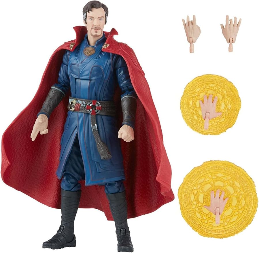 Marvel Legends Series Doctor Strange in The Multiverse of Madness 6-inch Collectible Doctor Strange Cinematic Universe Action Figure Toy,4 Accessories - Figurio