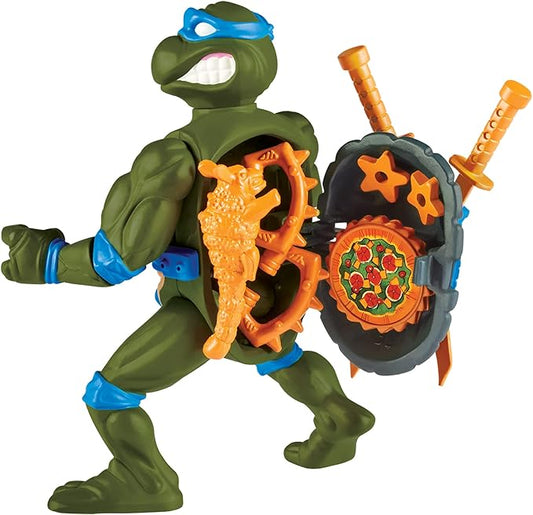 Teenage Mutant Ninja Turtles: 4” Original Classic Storage Shell Leonardo Basic Figure by Playmates Toys - Figurio