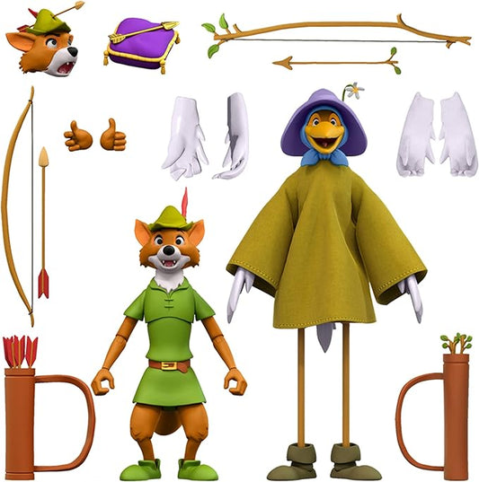 Super7 ULTIMATES! Disney Robin Hood - 7" Disney Action Figure with Accessories Classic Disney Collectibles and Retro Toys - Figurio