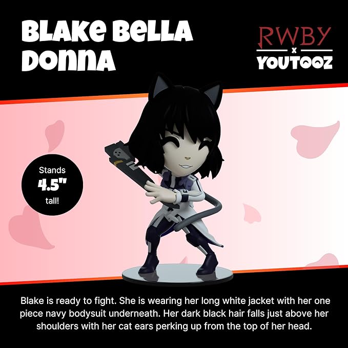 Youtooz Blake Belladonna 4.5" Vinyl Figure, Official Licensed Collectible from RWBY, by Youtooz RWBY Collection - Figurio