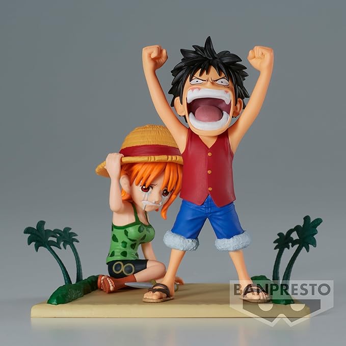 Banpresto - One Piece - Log Stories - Luffy & Nami, Bandai Spirits World Collectable Figure - Figurio