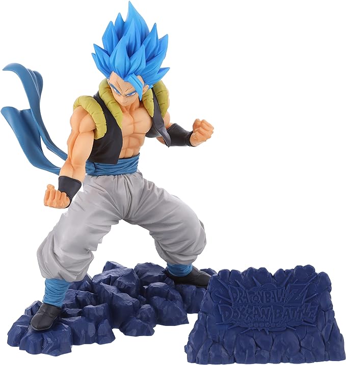 Banpresto 81843 Dragon Ball Z Dokkan Battle 5th Anniversary SSGSS Gogeta Figure, Multiple Colors - Figurio