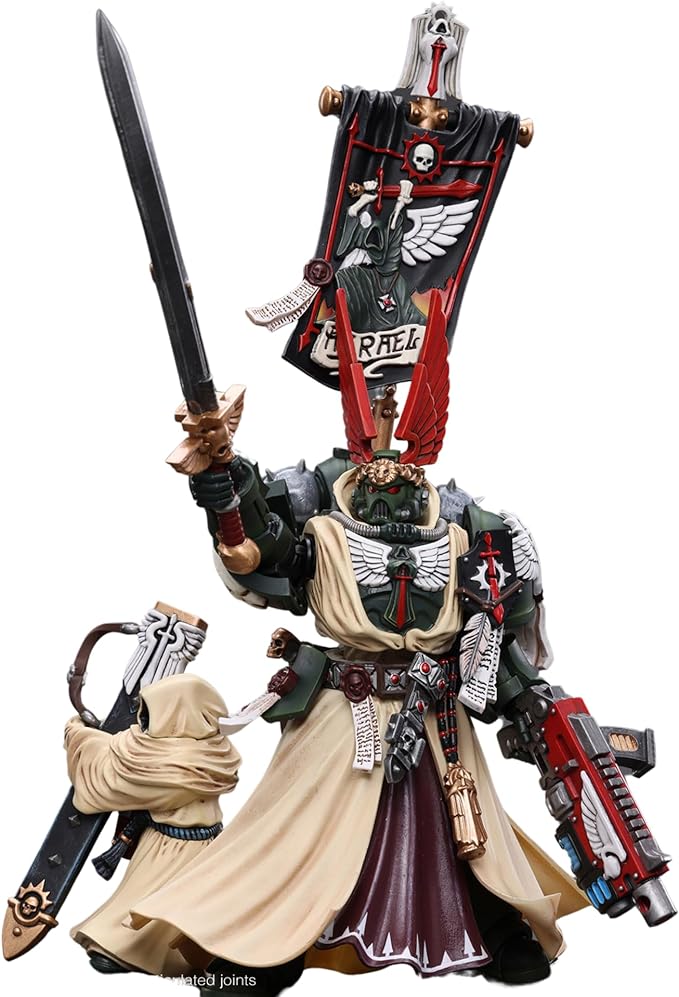 JOYTOY 1/18 Warhammer 40,000 Action Figure Dark Angels Supreme Grand Master Azrael Anime Collection Model Gift - Figurio