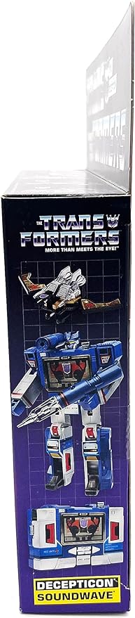 Transformers Vintage G1 Exclusive Decepticon Soundwave with Buzzsaw Cassette (Reissue) - Figurio