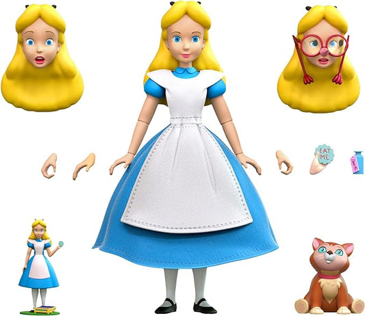 Super7 Ultimates! Disney Alice in Wonderland - 7" Disney Action Figure with Accessories Classic Disney Collectibles and Retro Toys - Figurio