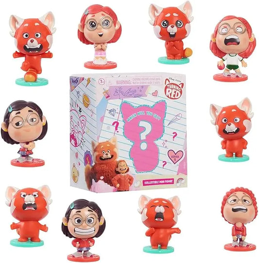 Just Play Disney and Pixar Turning Red Collectible Figure 3-Pack, Series 1 Blind Bag Collectibles, Officially Licensed Kids Toys for Ages 3 Up - Figurio