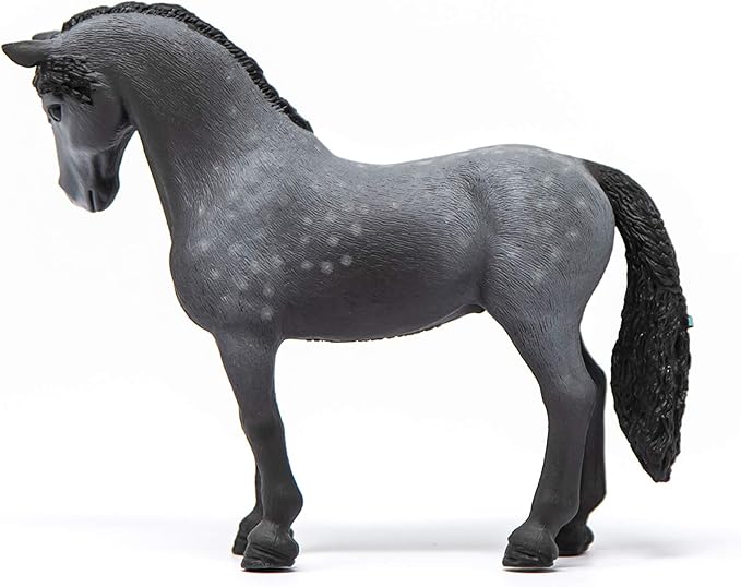 Schleich Horse Club Pura Raza Española Stallion Mare Figurine - Detailed Horse Toy with Dappled Gray Coat, Durable for Education and Imaginative Play for Boys and Girls, Gift for Kids Ages 5+ - Figurio