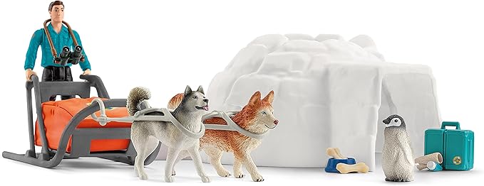 Schleich Wild Life Wild Animal Toy Playset for Boys and Girls Ages 3+, Antarctic Expedition with Arctic Animals - Figurio