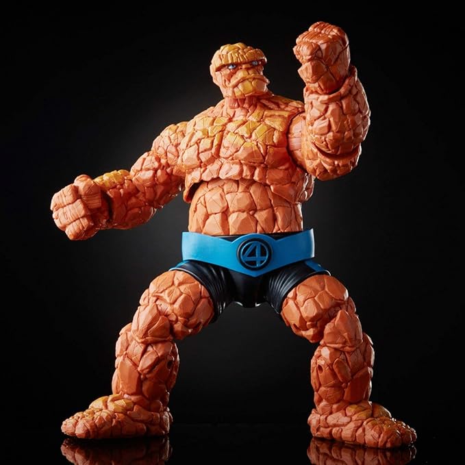 Marvel Legends Series Fantastic Four 6-inch Collectible Action Figure Thing Toy, Premium Design, 1 Accessory 2 Build-A-Figure Parts - Figurio