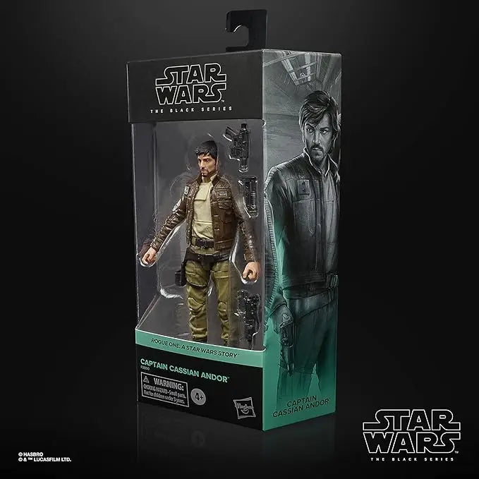 STAR WARS The Black Series Captain Cassian Andor 6-Inch-Scale Rogue One: A Story Collectible Figure, Toys for Kids Ages 4 and Up (Pack of 2) - Figurio