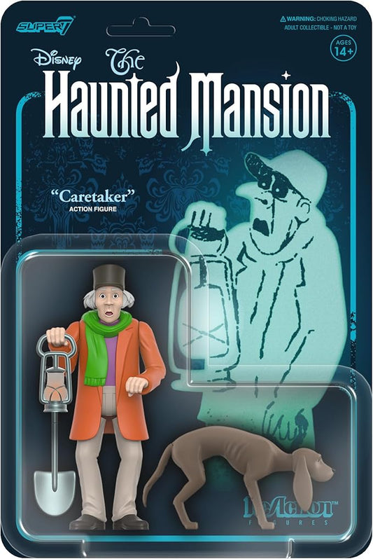 Super7 Disney Haunted Mansion Caretaker - 3.75" Disney Action Figure with Accessories Classic Disney Collectibles and Retro Toys - Figurio