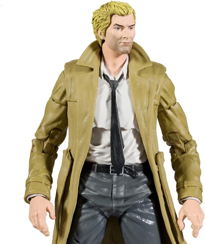 McFarlane Toys - DC Direct 7IN Figure with Comic - Black ADAM WV1 - John Constantine, Multicolor - Figurio