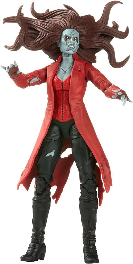 Marvel Legends Series MCU Disney Plus What If Zombie Scarlet Witch Action Figure 6-inch Collectible Toy, 2 Accessories and 1 Build-A-Figure Part - Figurio