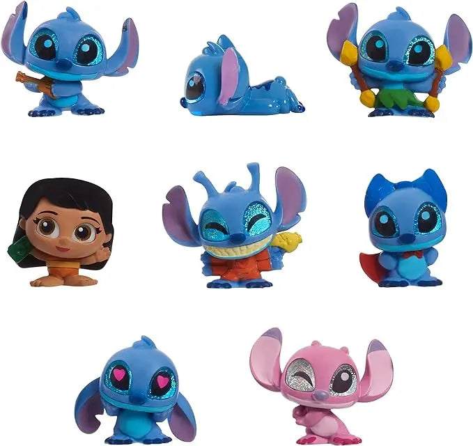 Disney Doorables Stitch Collection Peek, 8-pieces, 1.5-inch tall Collectible Figurines, Kids Toys for Ages 5 Up by Just Play - Figurio