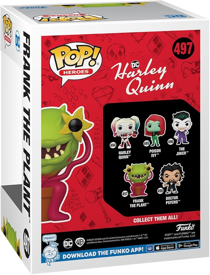 Funko Pop! Heroes: DC - Harley Quinn, Frank The Plant - Figurio