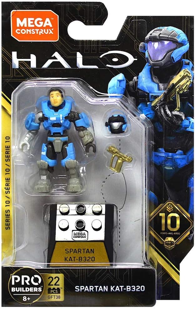 Mega Construx Halo Heroes Pro Builders Series 10 Spartan KAT-B320 Figure GFT38 - Figurio