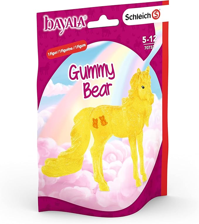 Schleich bayala, Collectible Unicorn Toy Figure for Girls and Boys, Gumdrop Unicorn Figurine (Dessert Series), Ages 5+, Multicolor, 6.3 inch - Figurio