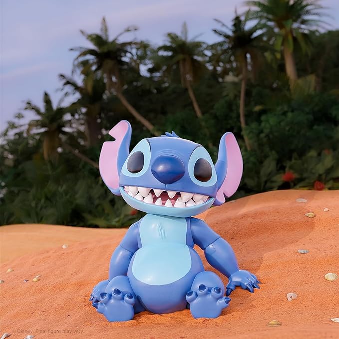 Super7 ULTIMATES! Disney Stitch - 7" Disney Action Figure with Accessories Classic Disney Collectibles and Retro Toys - Figurio