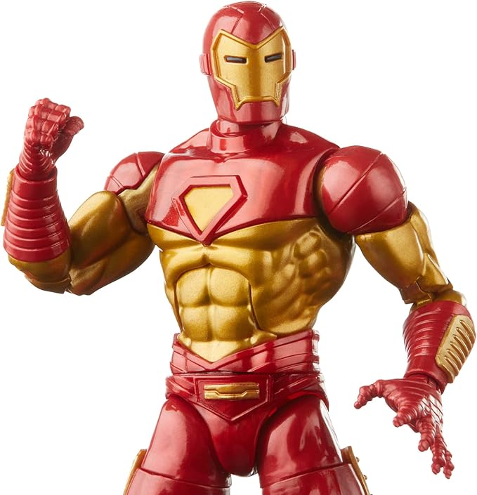 Marvel Hasbro Legends Series 6-inch Modular Iron Man Action Figure Toy, Includes 4 Accessories and 1 Build-A-Figure Part, Premium Design and Articulation - Figurio