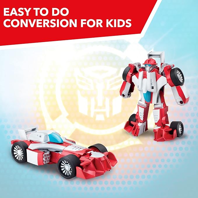 Transformers Playskool Heroes Rescue Bots Academy Heatwave The Fire-Bot Converting Toy, 4.5-Inch Action Figure, Toys for Kids Ages 3 and Up - Figurio