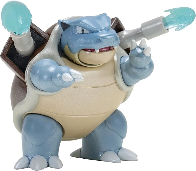 Pokémon Select Evolution 3 Pack - Features 2-Inch Squirtle, 3-Inch Wartortle & 4.5-Inch Blastoise Battle Figures - Authentic Details - Figurio