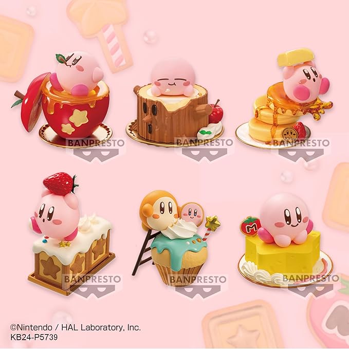 Banpresto - Kirby - Kirby Complete Set (Box of 6), Bandai Spirits Paldolce Collection Figure - Figurio