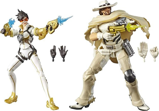 Hasbro Toys Overwatch Ultimate Series Tracer & McCree Fual Pack 6" Collectible Action Figures - Figurio