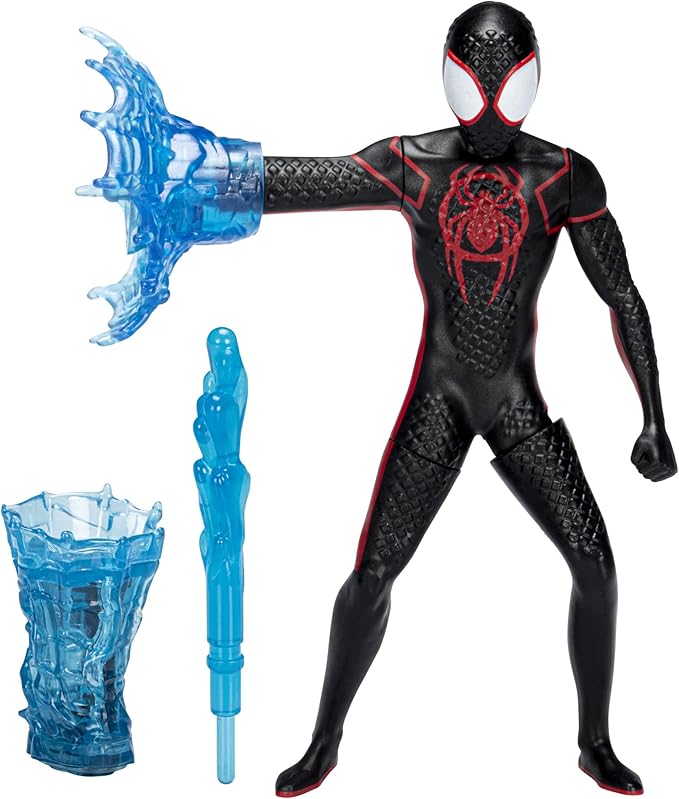 Marvel Spider-Man: Across The Spider-Verse Web Spinning Miles Morales Toy, 6-Inch-Scale Deluxe Action Figure, Toys for Kids Ages 4 and Up - Figurio