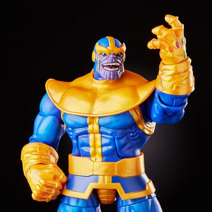 Marvel Hasbro Legends Series 6-inch Collectible Action Figure Thanos Toy, Premium Design and 3 Accessories , Blue - Figurio