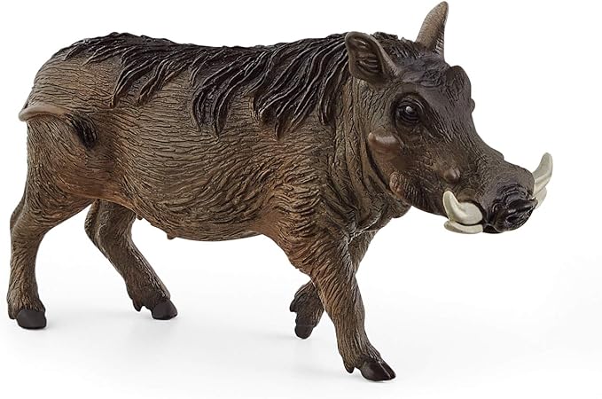 Schleich Wild Life, Animal Figurine, Animal Toys for Boys and Girls 3-8 years old, Warthog, Ages 3+ - Figurio