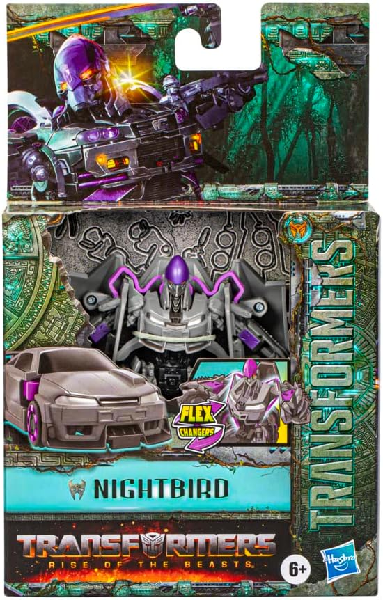 Transformers: Rise of The Beasts Flex Changers Nightbird Figure 15cm Age 6+ - Figurio