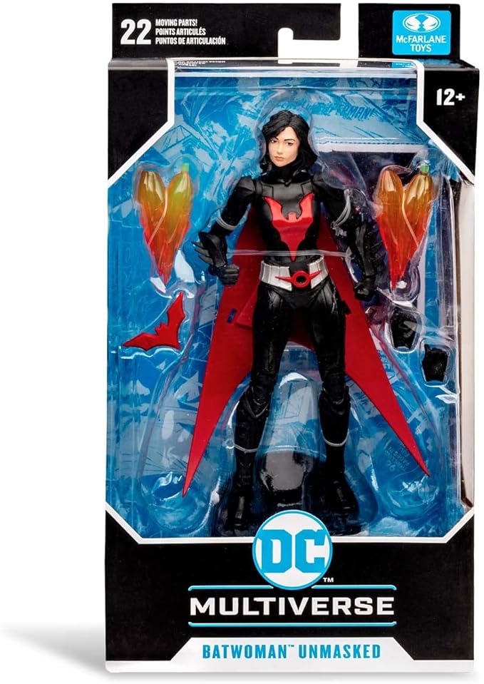 McFarlane Toys - DC Multiverse Batwoman Unmasked (Batman Beyond) 7" Action Figure with Accessories - Figurio