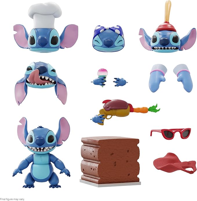 Super7 ULTIMATES! Disney Stitch - 7" Disney Action Figure with Accessories Classic Disney Collectibles and Retro Toys - Figurio