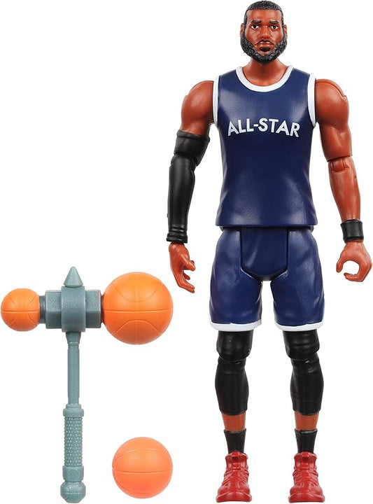 Moose Toys Space Jam: A New Legacy - Baller Action Figure - 5" Lebron James with Acme B-Ball Blocker - Figurio