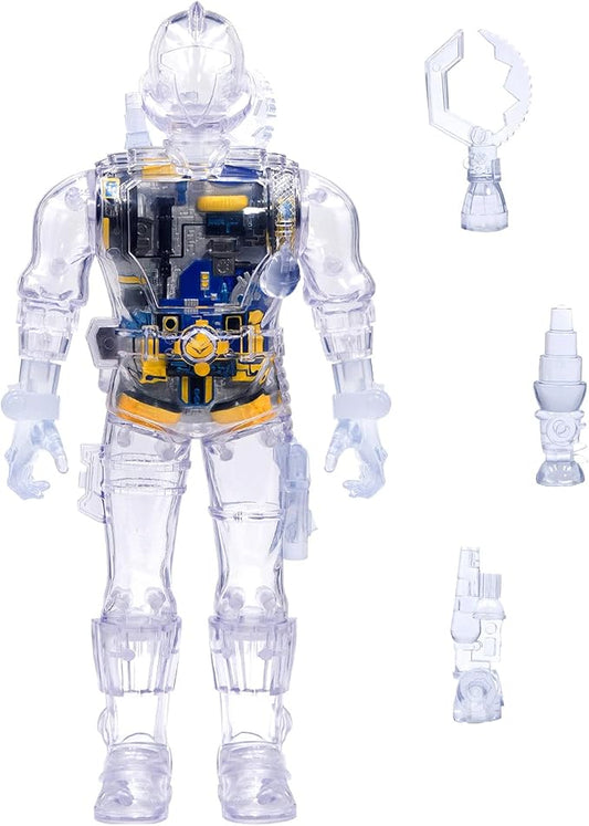 Super7 G.I. Joe Super Cyborg Cobra B.A.T. (Clear) Action Figure, Multicolor - Figurio